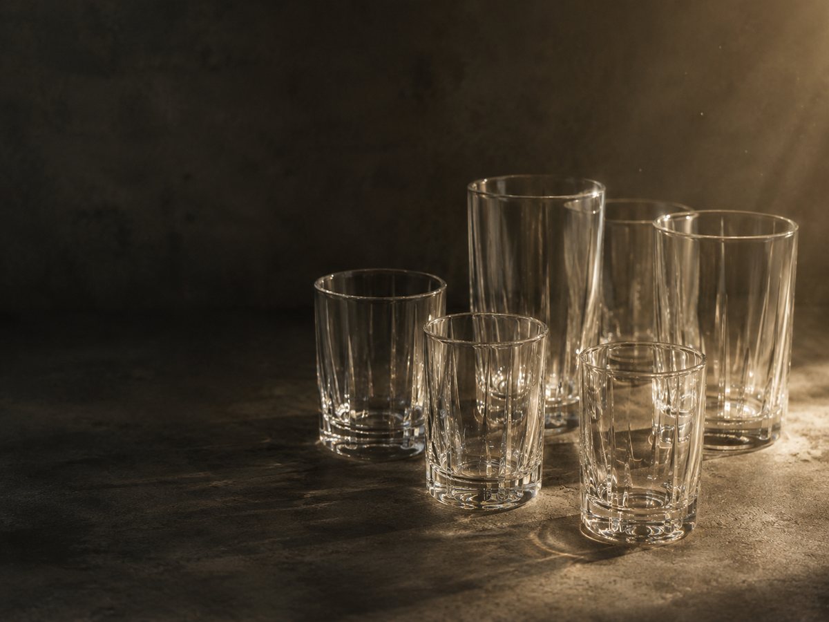 Glass Tumblers manufactured by Glastic